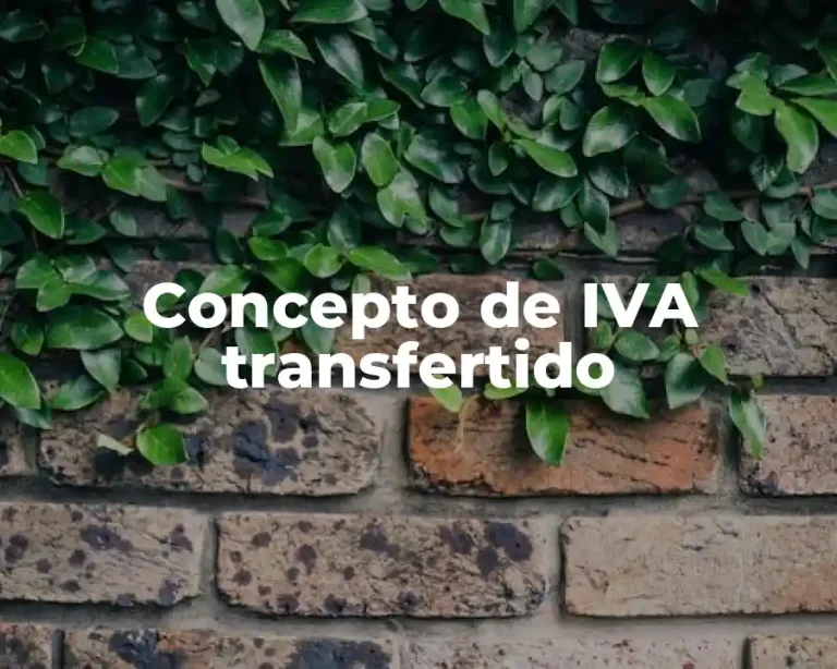 Concepto de IVA transfertido
