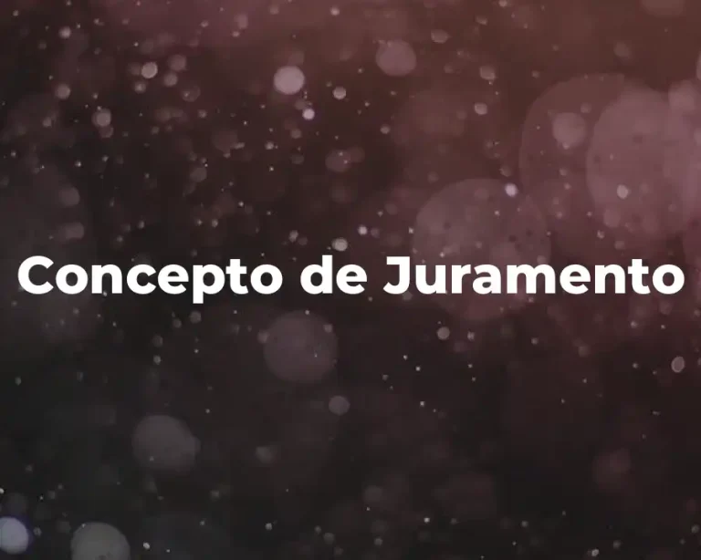 Concepto de Juramento