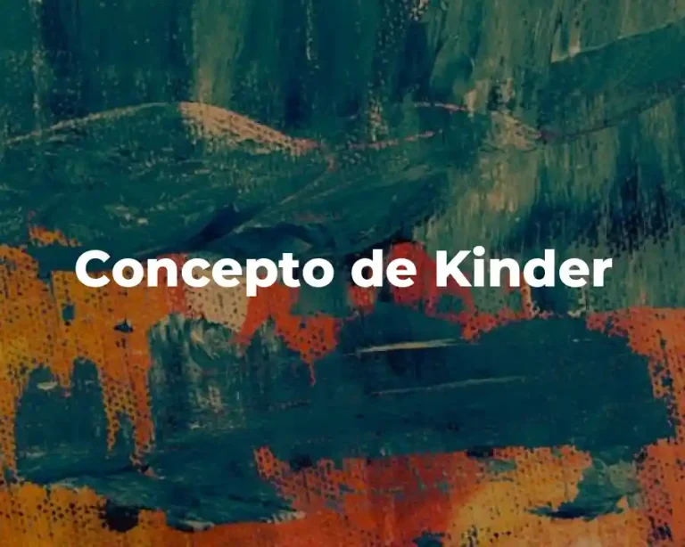 Concepto de Kinder