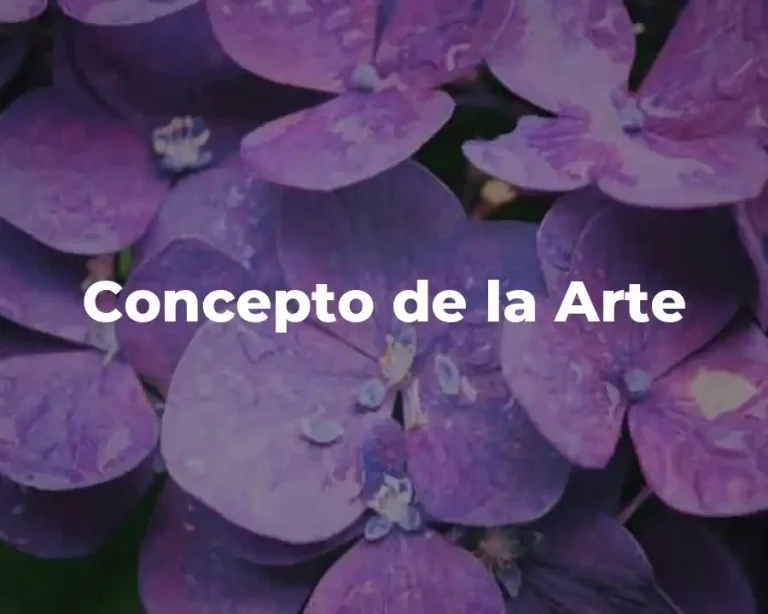 Concepto de la Arte