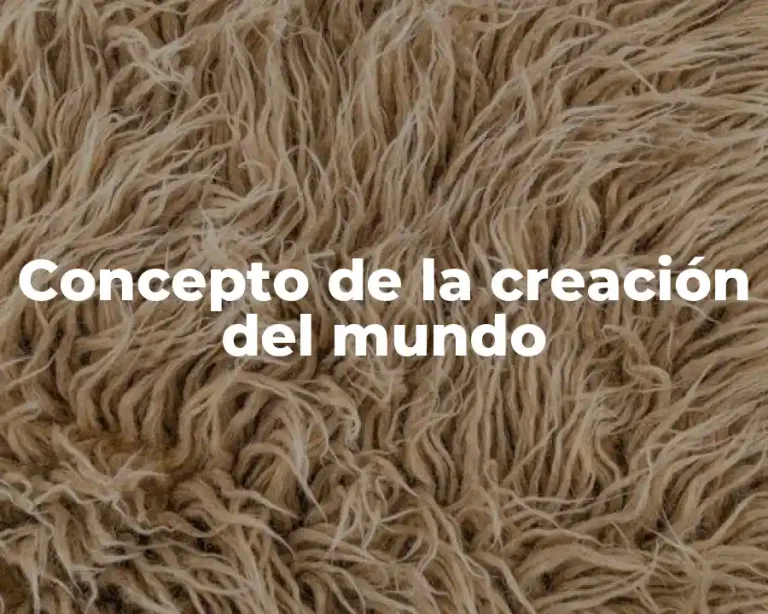 Concepto de la creación del mundo