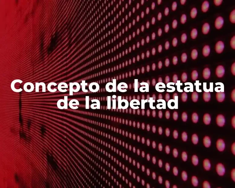 Concepto de la estatua de la libertad