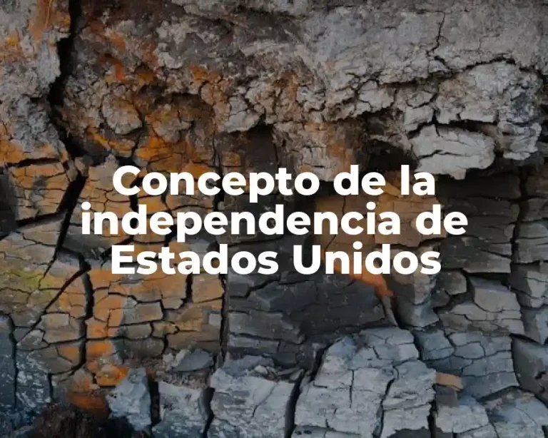 Concepto de la independencia de Estados Unidos