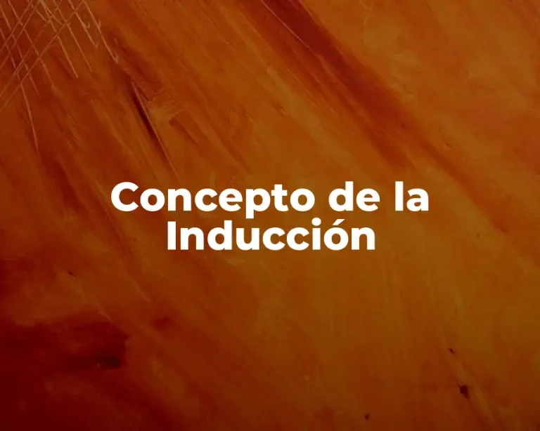 Concepto de la Inducción