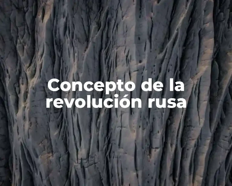 Concepto de la revolución rusa