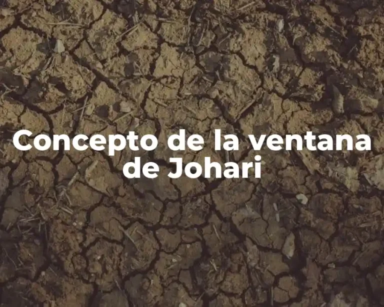 Concepto de la ventana de Johari