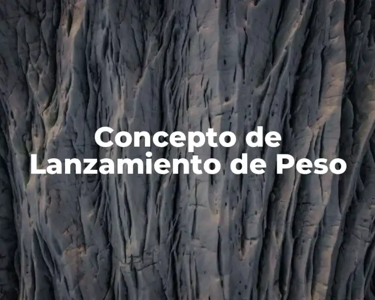 Concepto de Lanzamiento de Peso