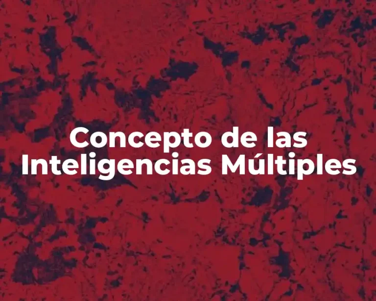 Concepto de las Inteligencias Múltiples