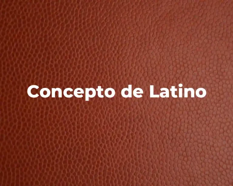 Concepto de Latino