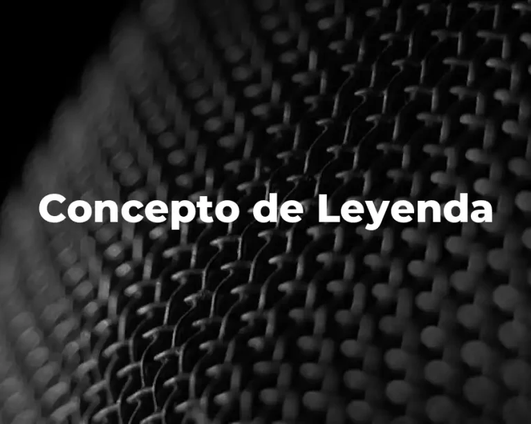 Concepto de Leyenda