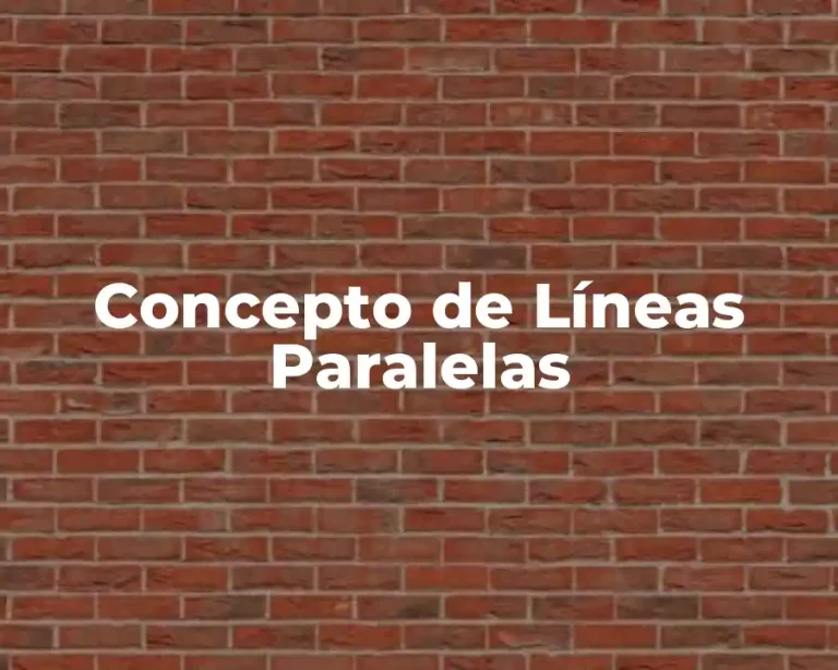 Concepto de Líneas Paralelas