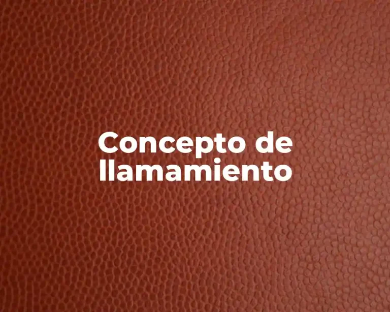 Concepto de llamamiento