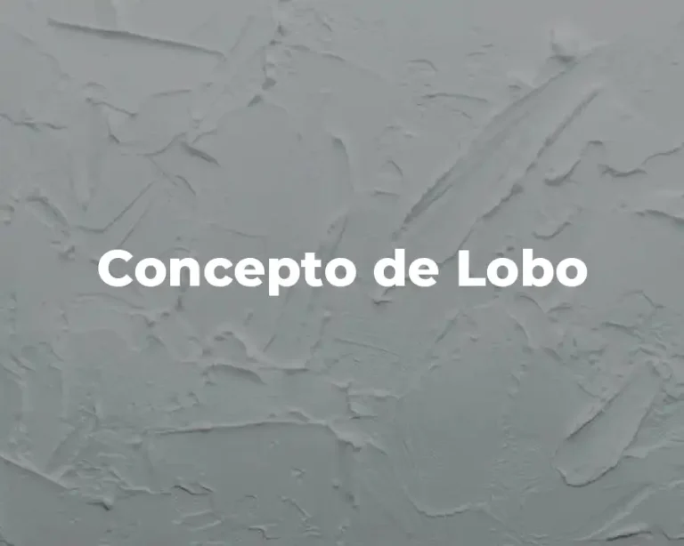 Concepto de Lobo