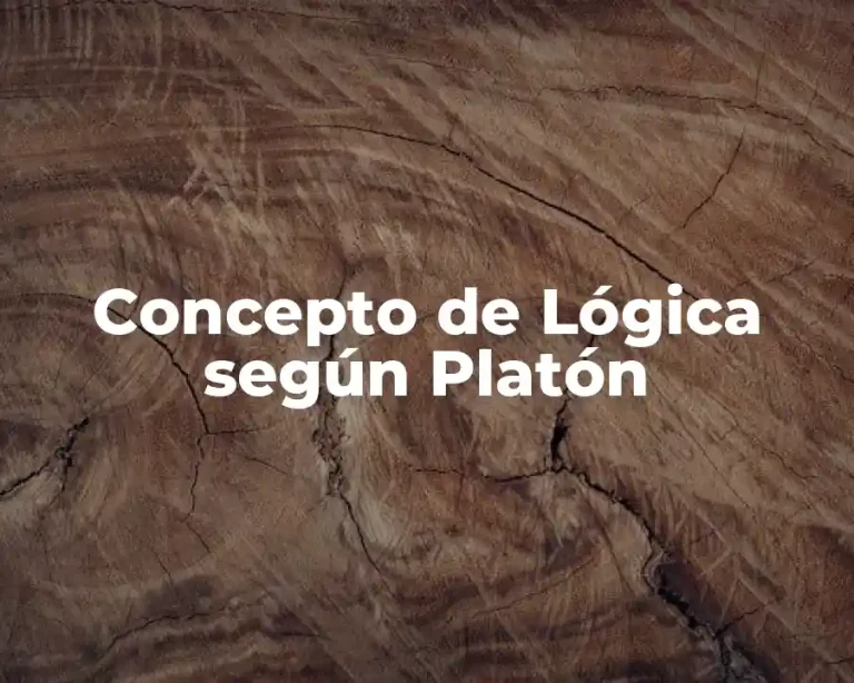 Concepto de Lógica según Platón