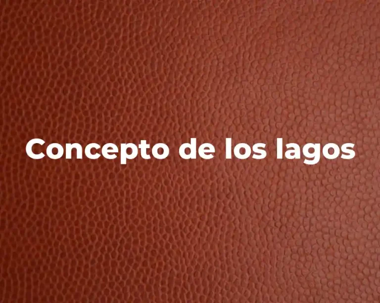 Concepto de los lagos