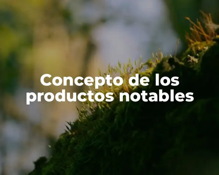Concepto de los productos notables