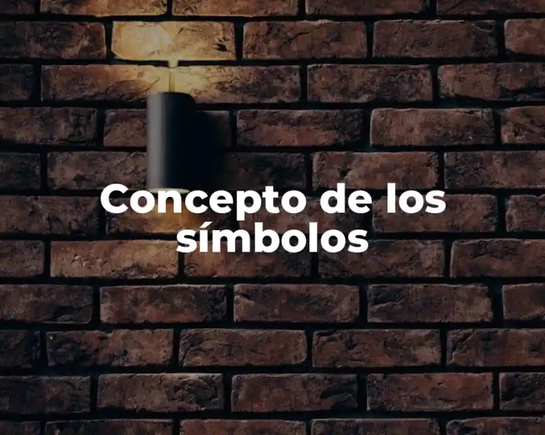 Concepto de los símbolos