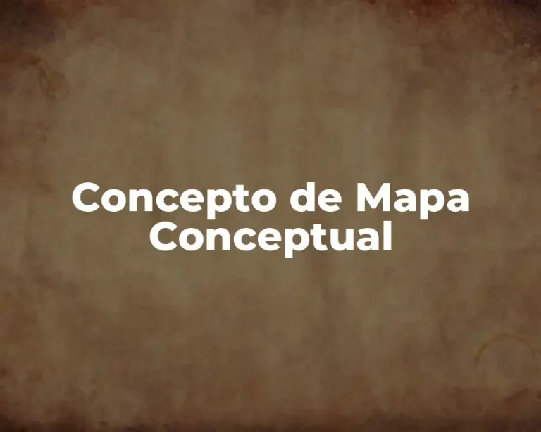 Concepto de Mapa Conceptual