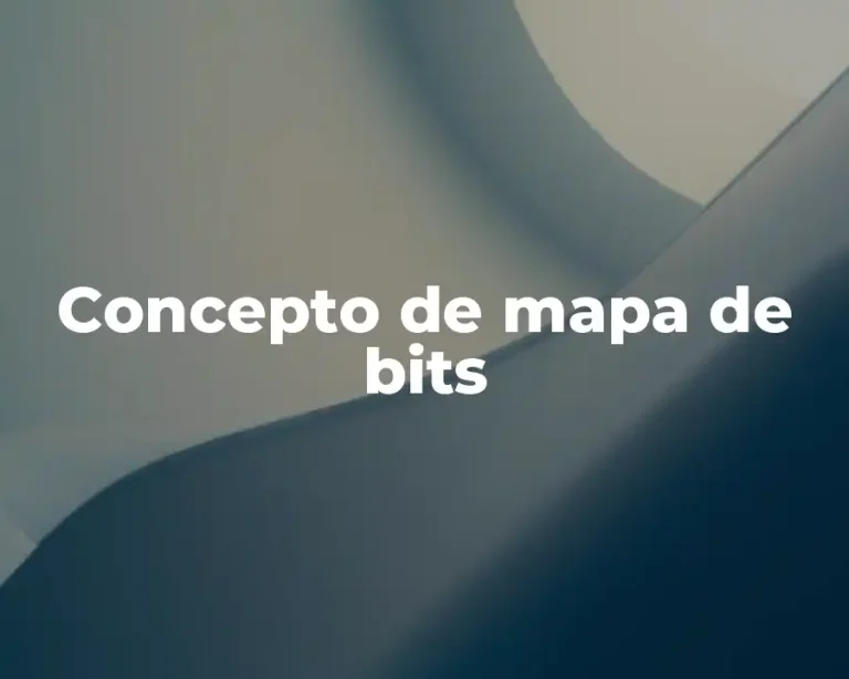 Concepto de mapa de bits