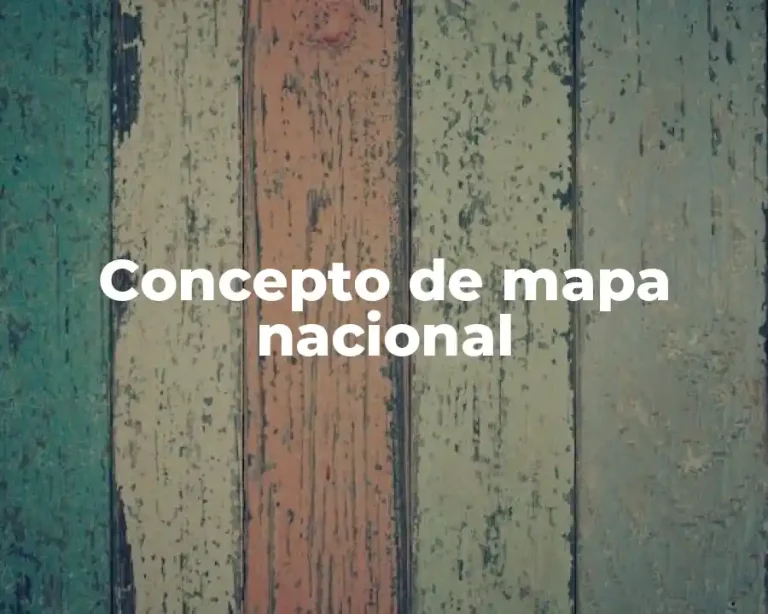 Concepto de mapa nacional