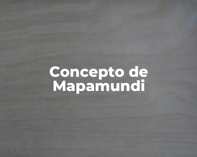 Concepto de Mapamundi