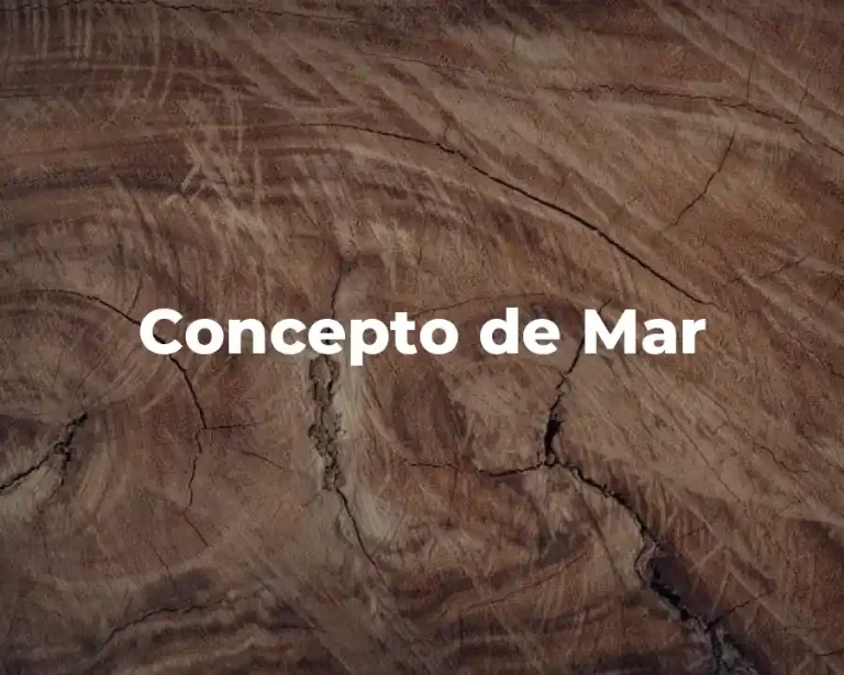 Concepto de Mar