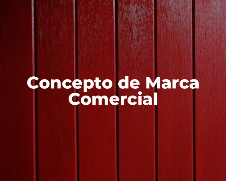 Concepto de Marca Comercial
