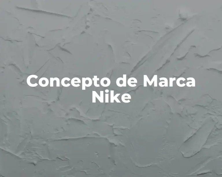 Concepto de Marca Nike