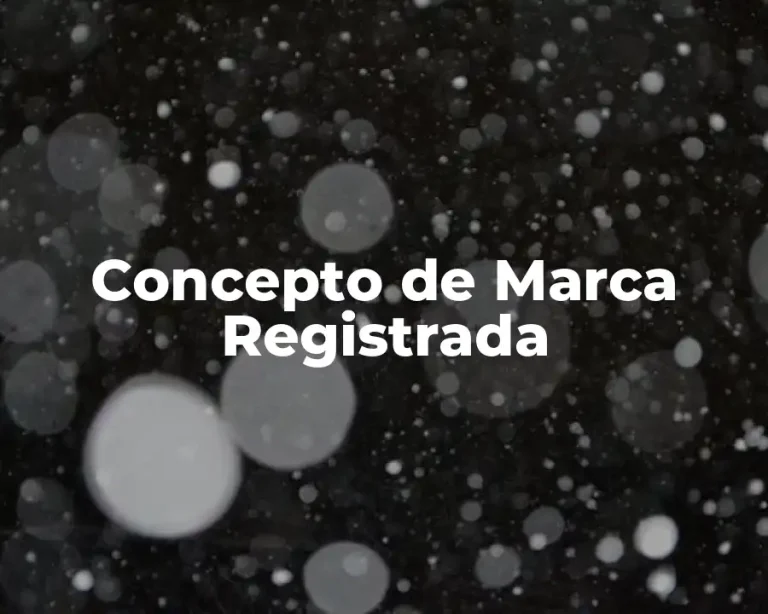 Concepto de Marca Registrada