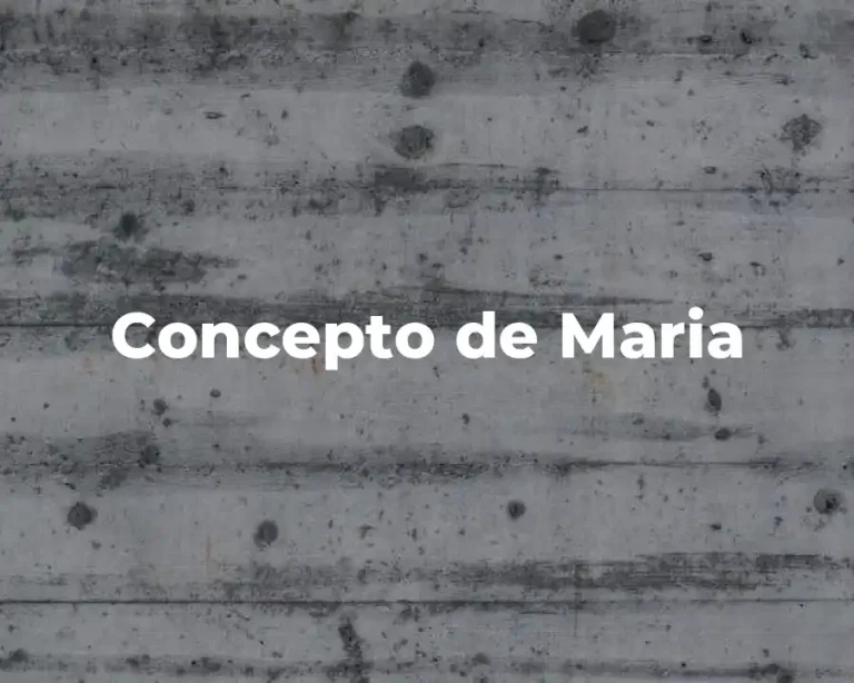 Concepto de Maria