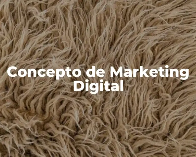 Concepto de Marketing Digital