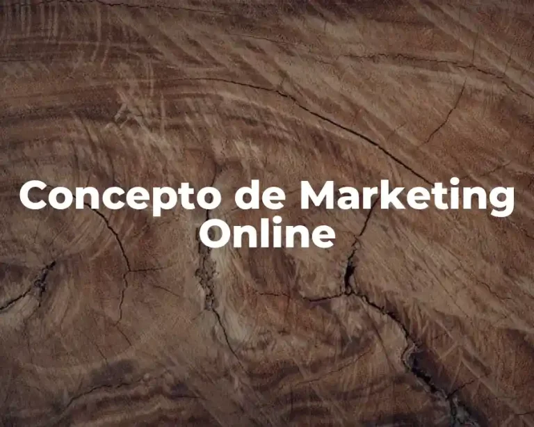 Concepto de Marketing Online