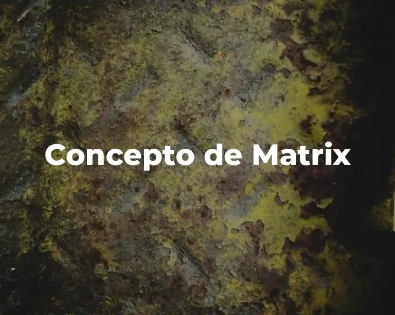 Concepto de Matrix