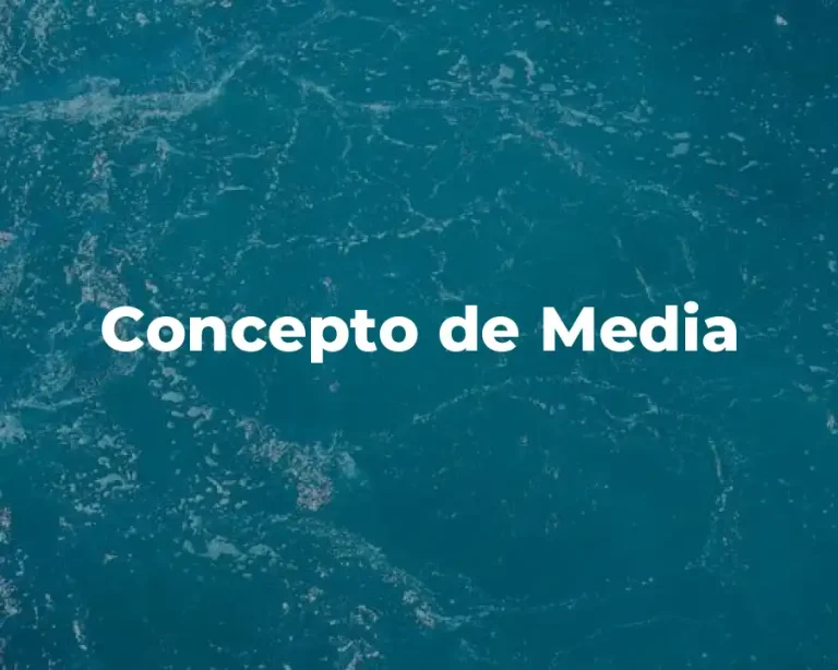 Concepto de Media