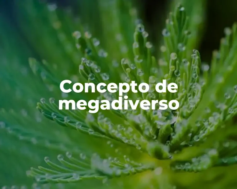 Concepto de megadiverso