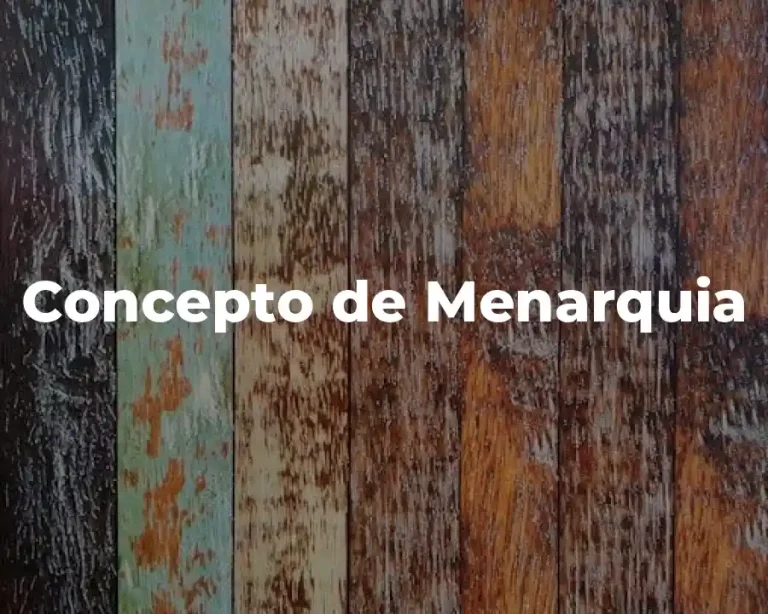 Concepto de Menarquia
