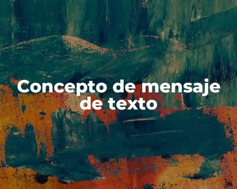 Concepto de mensaje de texto