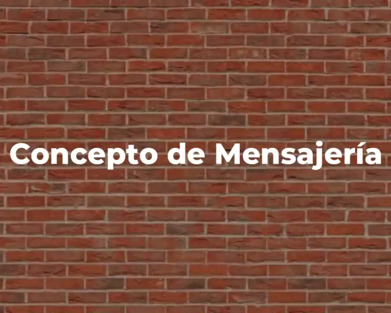 Concepto de Mensajería