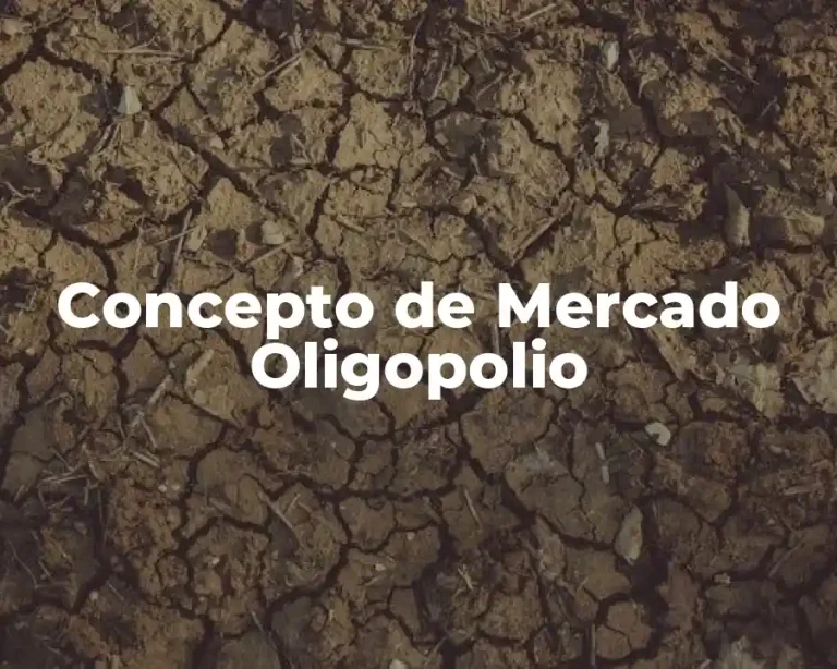 Concepto de Mercado Oligopolio