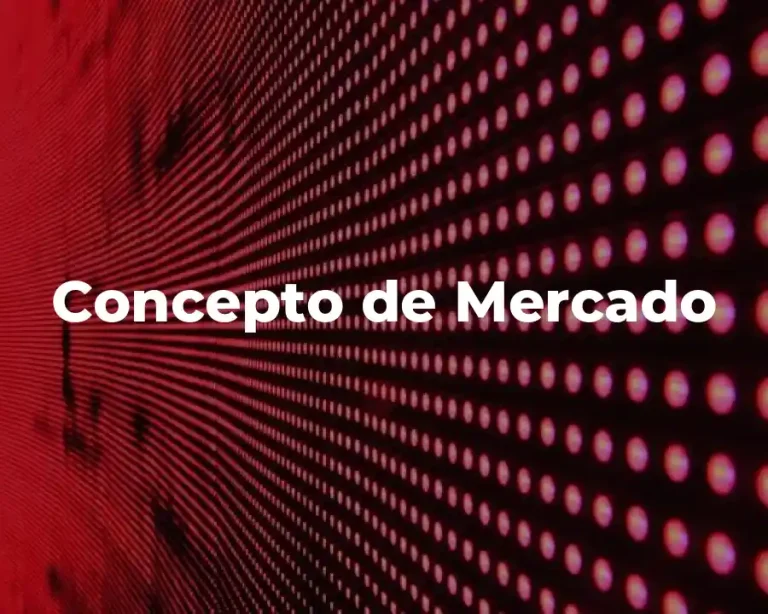 Concepto de Mercado