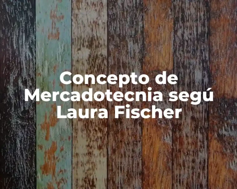 Concepto de Mercadotecnia segú Laura Fischer