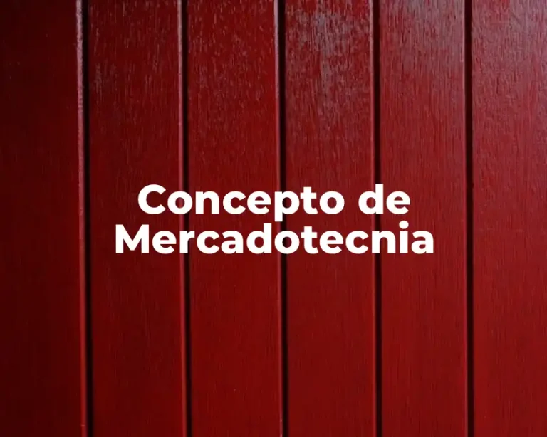 Concepto de Mercadotecnia
