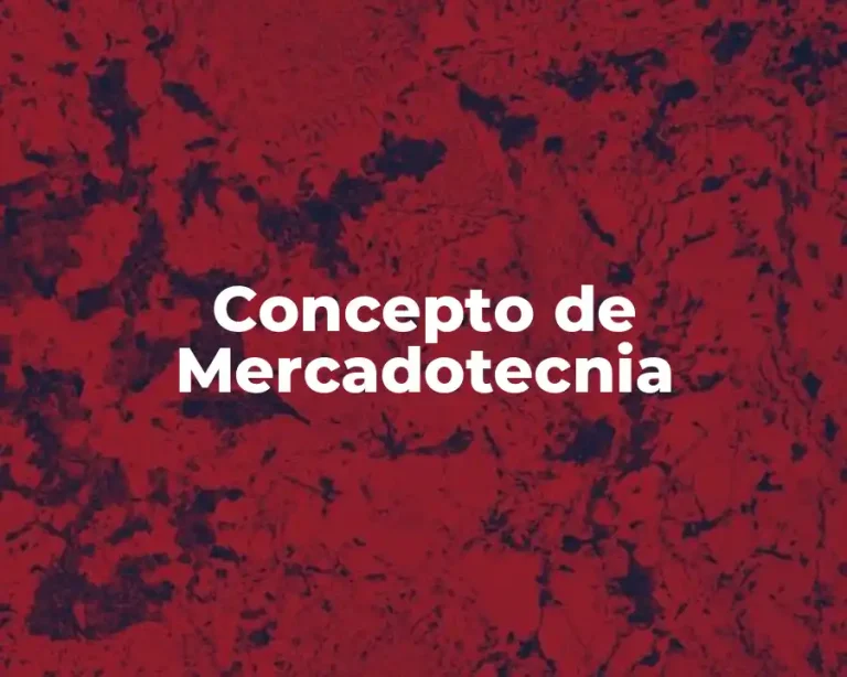 Concepto de Mercadotecnia