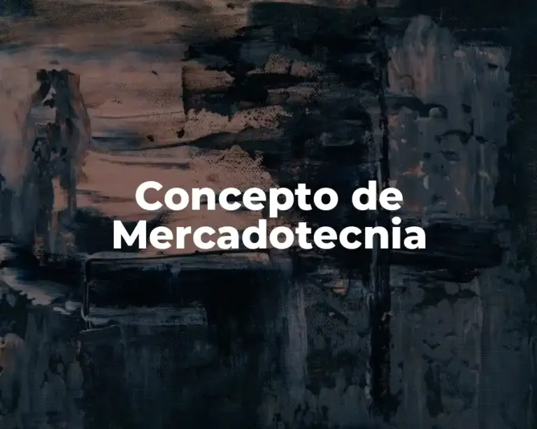 Concepto de Mercadotecnia