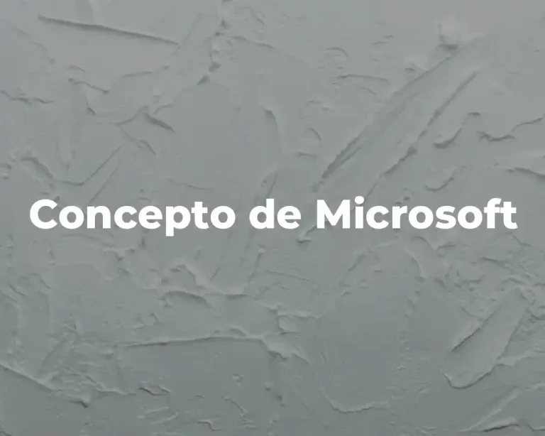Concepto de Microsoft