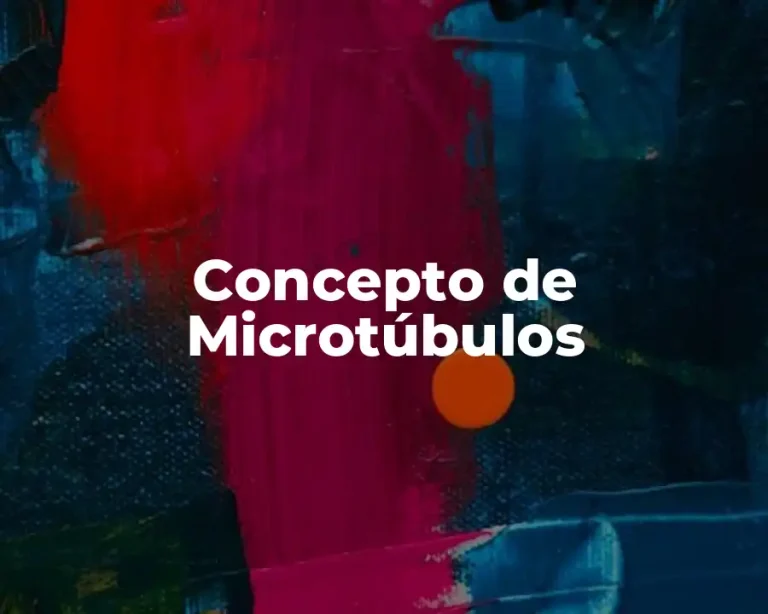 Concepto de Microtúbulos