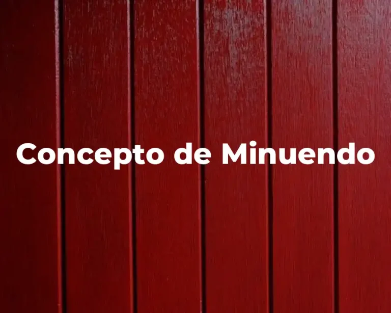 Concepto de Minuendo