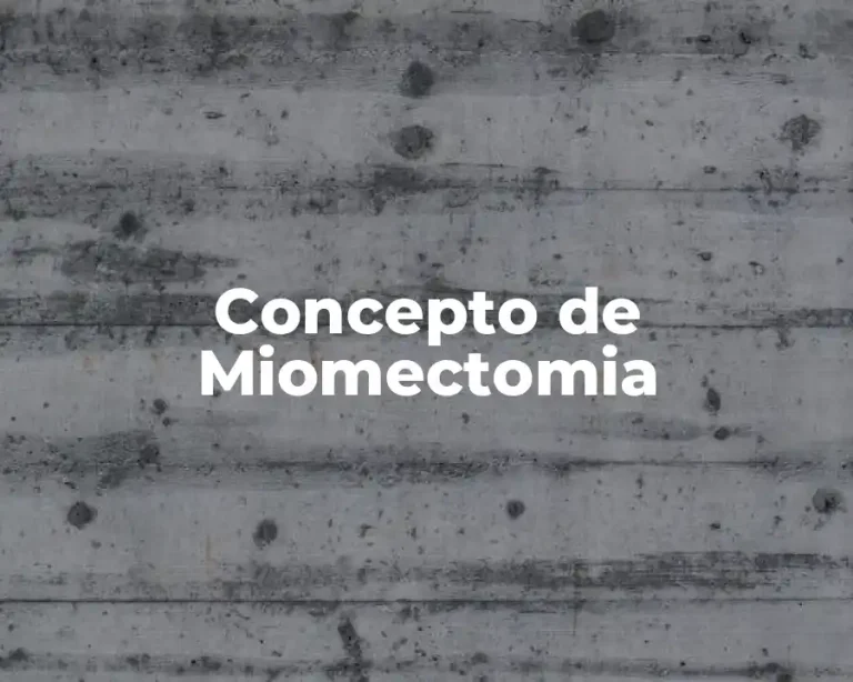 Concepto de Miomectomia