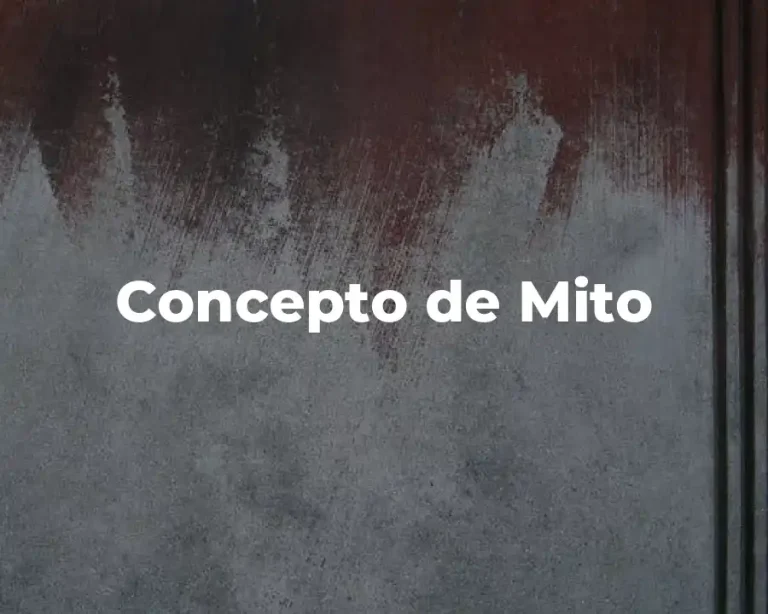 Concepto de Mito