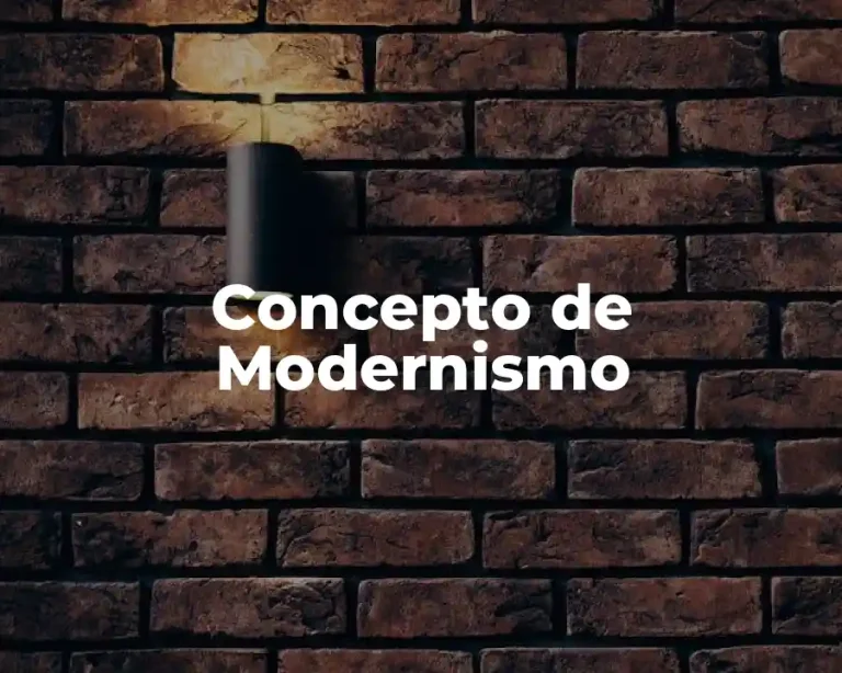 Concepto de Modernismo